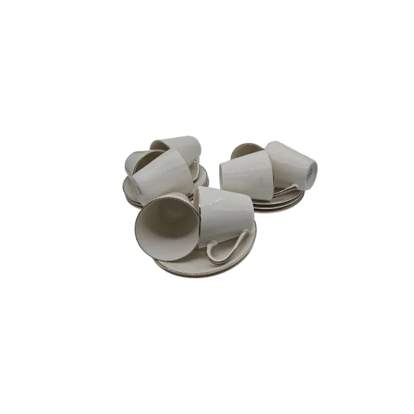 Lve Ceasca+farfurie Ceramica Set 8buc 25-8