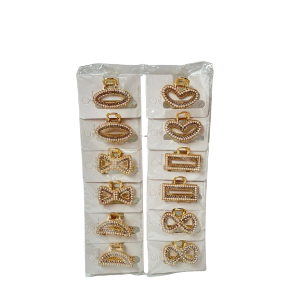 Lve Cleste Par Metal Cu Margelute/strasuri 1-4/12buc/set 100/bax