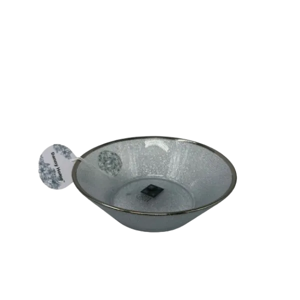 Lve Danny Home Bol Sticla Margini Argintii 18cm Wy128 4-37 4/set