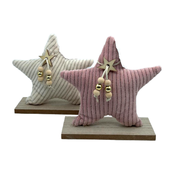 Lve Decoratiune Stea Cu Suport Lemn 203-25