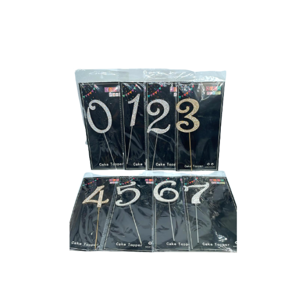 Lve Decoratiune Tort Cifre Aniversare 0-9 462-36