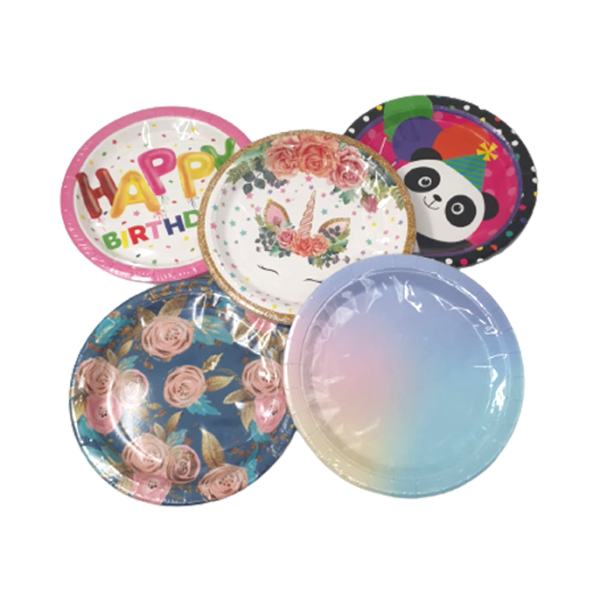 Lve Farfurii Aniversare Carton Diverse Modele 23cm 10buc/set 605-1--23
