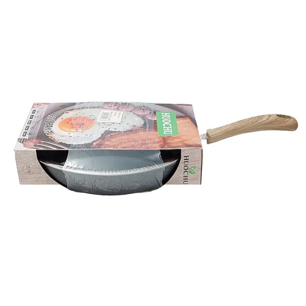 Lve Huochu Cratita Aluminiu Cu Coada Si Capac 28cm 514-63