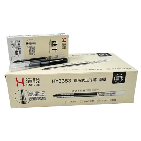 Lve Pixuri Cu Gel Negru Hy 3353 0.5mm 12buc/set 1139-81 Lve Pixuri Cu Gel Negru Hy 3353 0.5mm 12buc/set 1139-81
