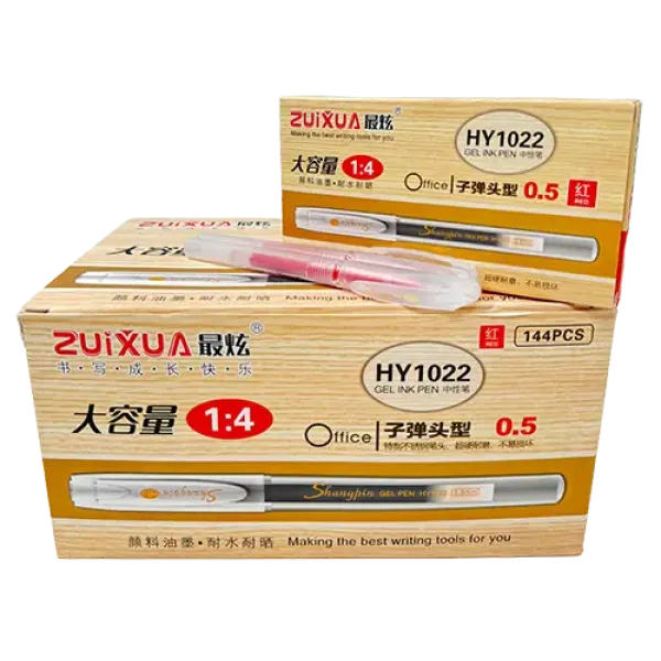 Lve Pixuri Cu Gel Rosu Hy 1022 0.5mm 12buc/set 1139-80 Lve Pixuri Cu Gel Rosu Hy 1022 0.5mm 12buc/set 1139-80
