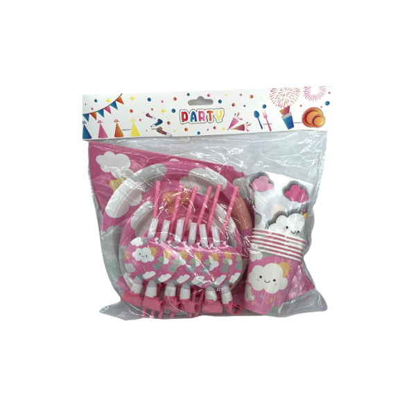 Lve Set Accesorii Party Din Carton Pt 6 Persoane 603-5