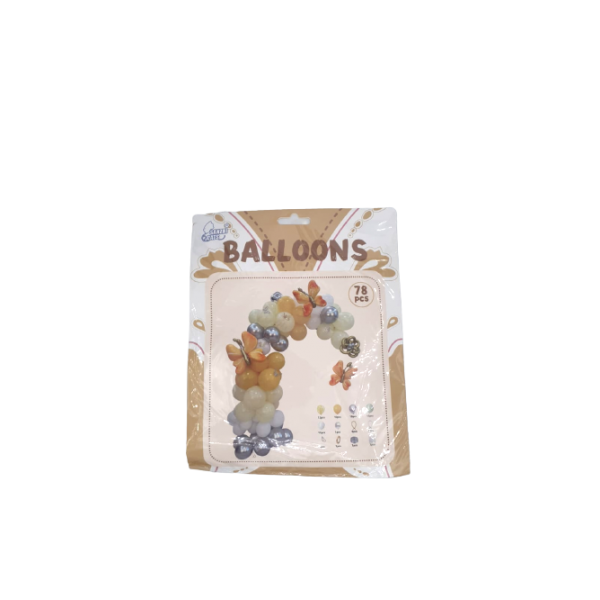 Lve Set Arcada Baloane Aniversare Diverse Culori 78buc/set 462-13 Lve Set Arcada Baloane Aniversare Diverse Culori 78buc/set 462-13