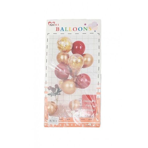 Lve Set Baloane Aniversare+suport Diverse Culori 462-32 Lve Set Baloane Aniversare+suport Diverse Culori 462-32