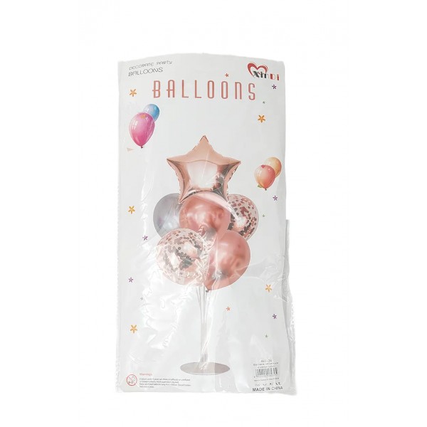 Lve Set Baloane Aniversare+suport Diverse Culori 462-34/ 462-17 Lve Set Baloane Aniversare+suport Diverse Culori 462-34/ 462-17
