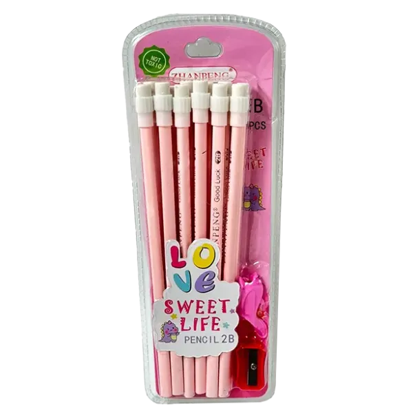 Lve Set Creioane+ascutitoare 12buc/set 2049-51 192/bax Lve Set Creioane+ascutitoare 12buc/set 2049-51 192/bax