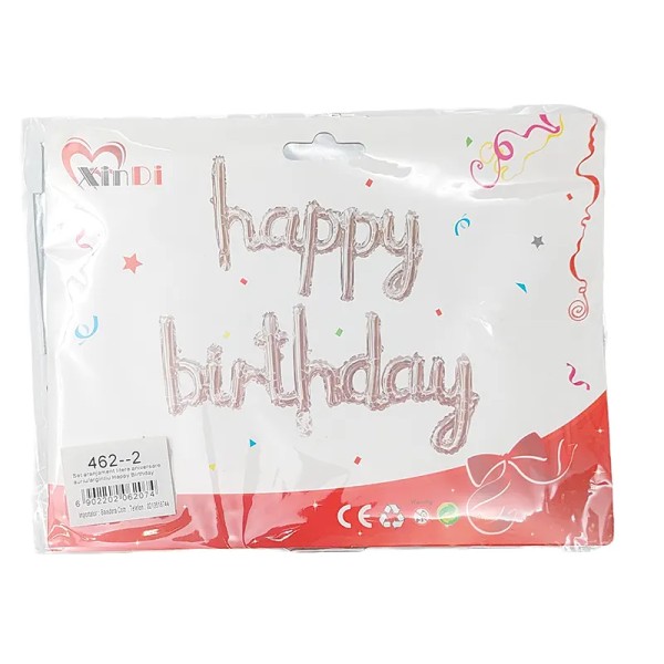 Lve Set Happy Birthday Auriu/argiuntiu 462-2 Lve Set Happy Birthday Auriu/argiuntiu 462-2