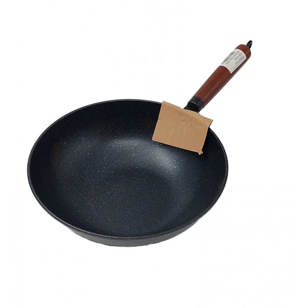 Lve Tigaie Wok Cu Coada 30cm 514-5 Lve Tigaie Wok Cu Coada 30cm 514-5