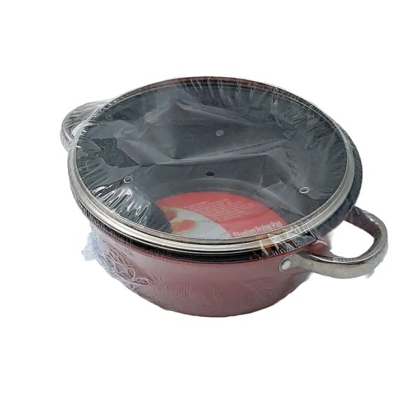 Lve Wangfa Cratita Fier Cu Manere+capac 24cm 514-39 Lve Wangfa Cratita Fier Cu Manere+capac 24cm 514-39