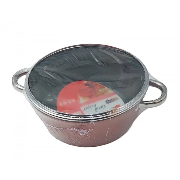 Lve Wangfa Cratita Fier Cu Manere+capac 26cm 514-40 Lve Wangfa Cratita Fier Cu Manere+capac 26cm 514-40