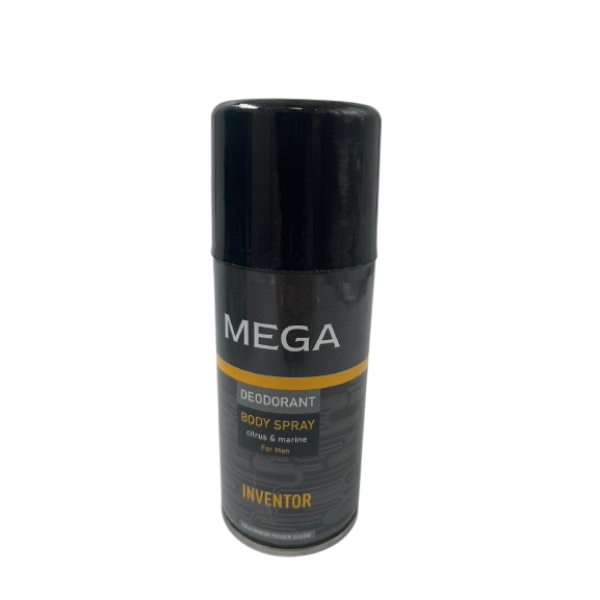 Mega Deodorant Spray Men Inventor 150ml 6/bax
