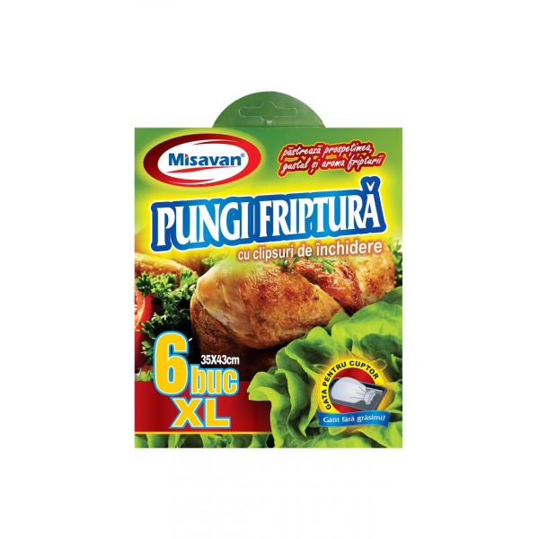 Misavan Pungi Friptura 35*43cm Xl 6buc 120/bax