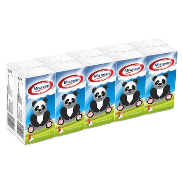 Misavan Servetele Nazale 3str 10buc/set 30set/bax
