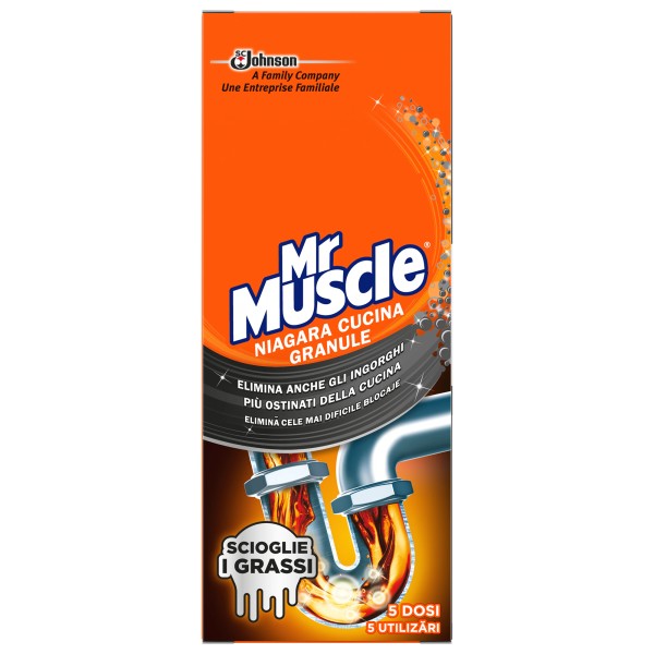 Mr. Muscle Granule Desfundat Tevi 250gr 12/set 24/bax