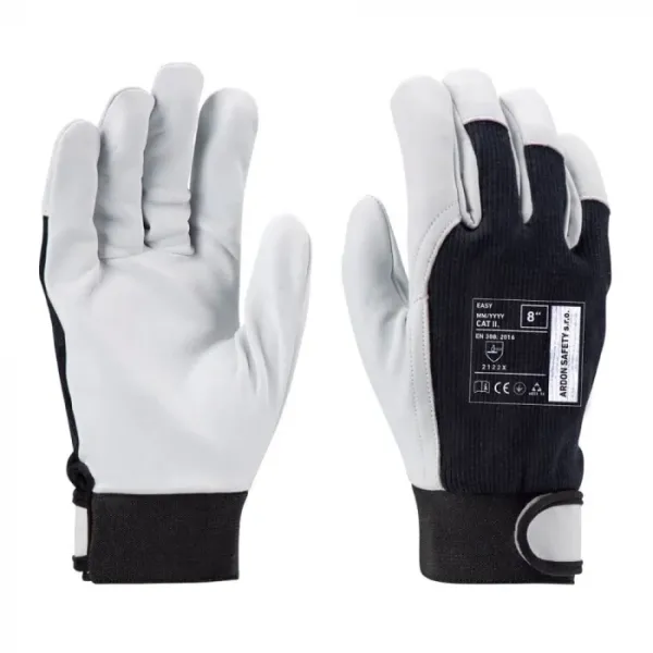 Mxm Manusi Protectie Din Piele Cu Banda Velcro Mx727