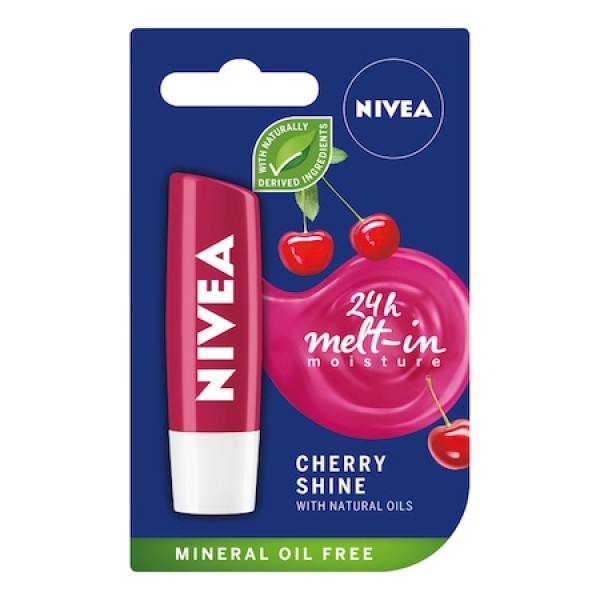 Nivea Balsam Buze Cherry Shine 4.8gr 12/bax