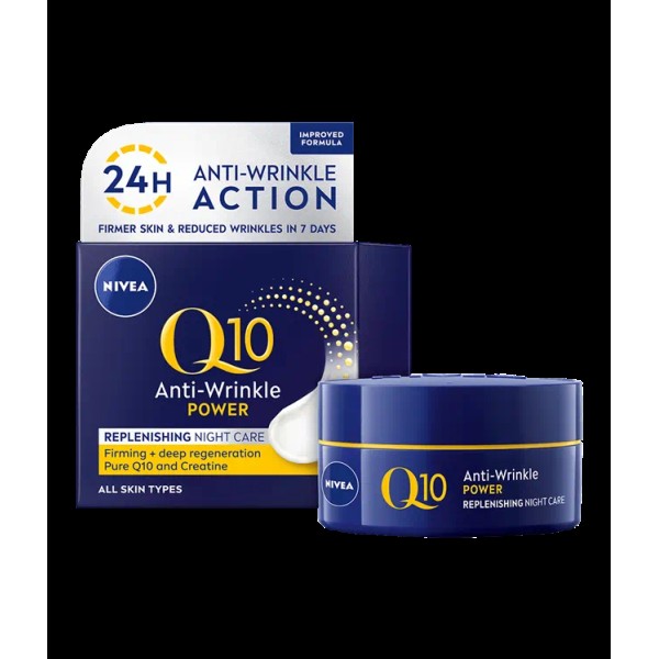 Nivea Crema Fata Anti Rid Q10 Noapte 50ml 12/bax