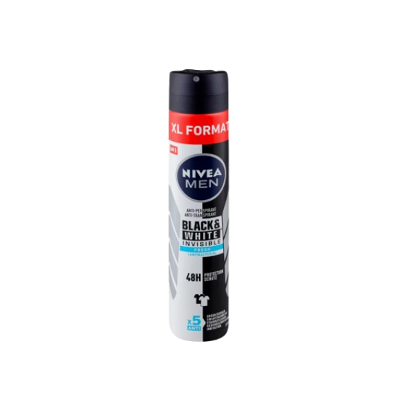 Nivea Deo Men Black&white Inv. Fresh 200ml 6buc/set 12/bax