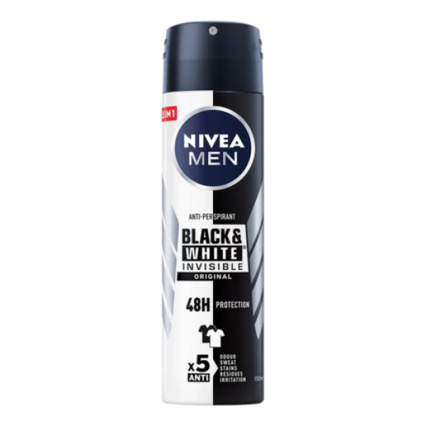 Nivea Deo Men Black&white Original 150ml 30/bax
