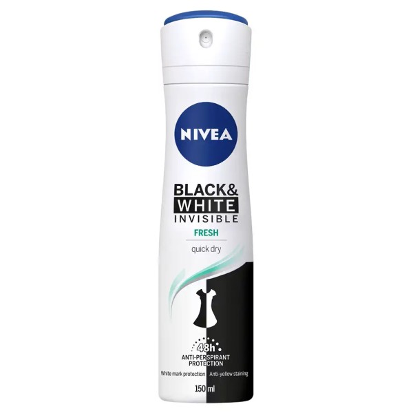 Nivea Deo Women Black&white Fresh 200ml 12/bax