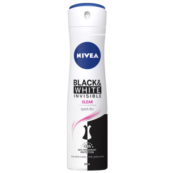 Nivea Deo Women Black&white Inv. Clear 150ml 6buc/set 30/bax