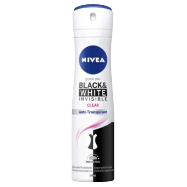 Nivea Deo Women Black&white Inv. Clear 200ml 6buc/set 12/bax
