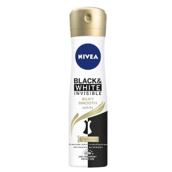 Nivea Deo Women Black&white Inv. Silky Smooth 200ml 6buc/set 12/bax