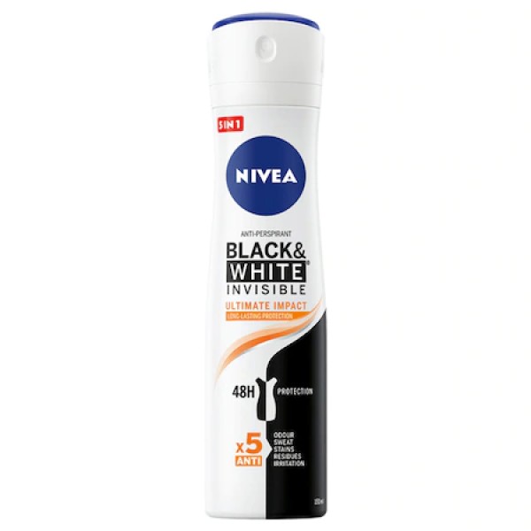 Nivea Deo Women Black&white Inv. Ultimate Impact 150ml 30/bax