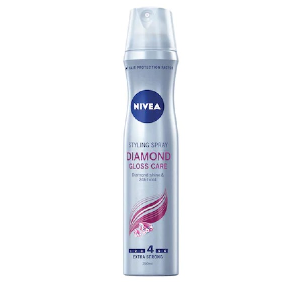 Nivea Fixativ Diamond Gloss Care Extra Strong Nr.4 250ml 12/bax
