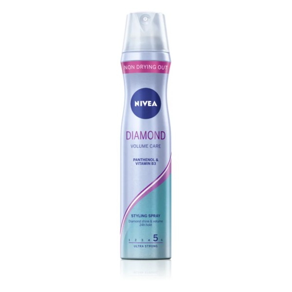 Nivea Fixativ Diamond Volume Extra Strong Nr.5 250ml 12/bax