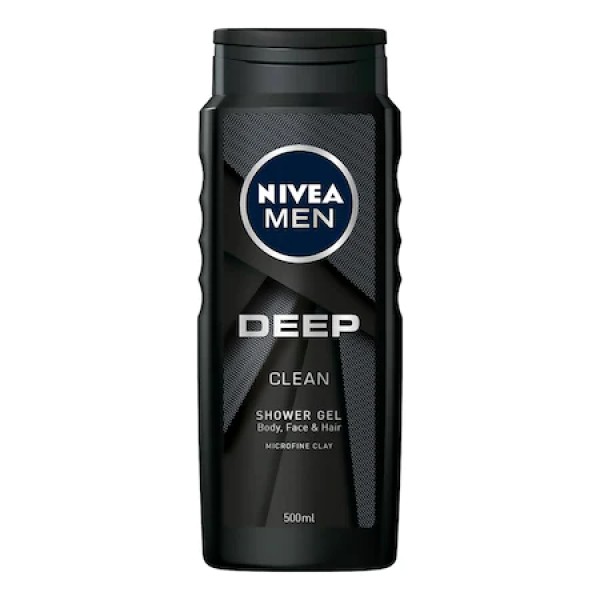Nivea Gel Dus Men Deep Clean 500ml 6buc/set 12/bax Nivea Gel Dus Men Deep Clean 500ml 6buc/set 12/bax