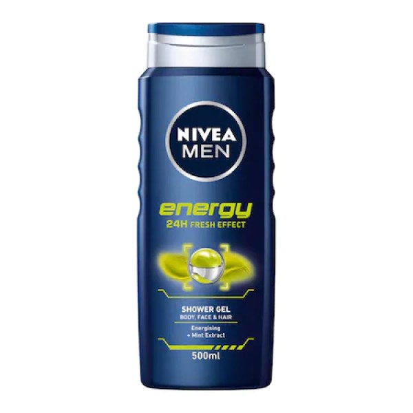 Nivea Gel Dus Men Energy 500ml 6buc/set 12/bax