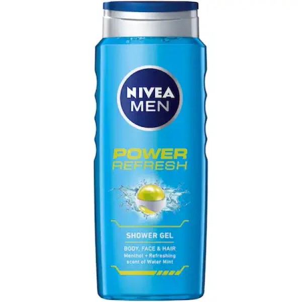 Nivea Gel Dus Men Power Refresh 500ml 6buc/set 12/bax