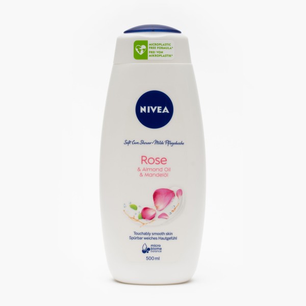 Nivea Gel Dus Rose Almond Oil 500ml 6buc/set 12/bax
