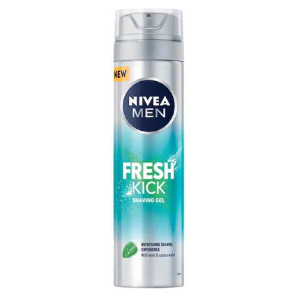 Nivea Gel Ras Fresh Kick 200ml 12/bax