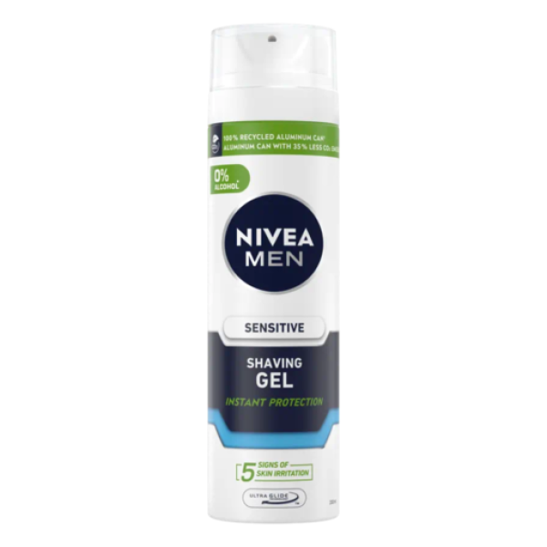 Nivea Gel Ras Sensitive 200ml 12/bax