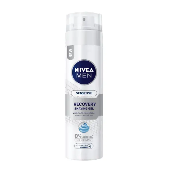 Nivea Gel Ras Sensitive Recovery 200ml 12/bax