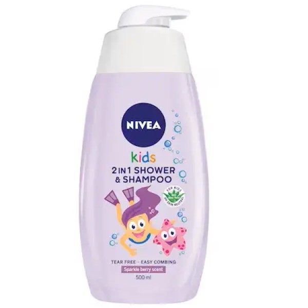 Nivea Kids Sampon Par&corp Sparkle Berry Scent 500ml 12/bax