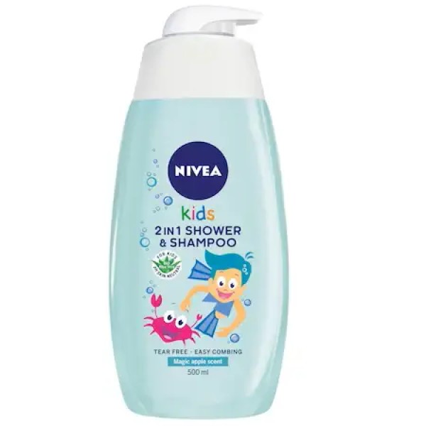 Nivea Kids Sampon&gel Dus Magic Apple Scent 500ml 6buc/set 12/bax Nivea Kids Sampon&gel Dus Magic Apple Scent 500ml 6buc/set 12/bax