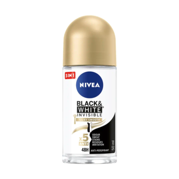 Nivea Roll-on Women Black&white Silky Smooth 50ml 30/bax