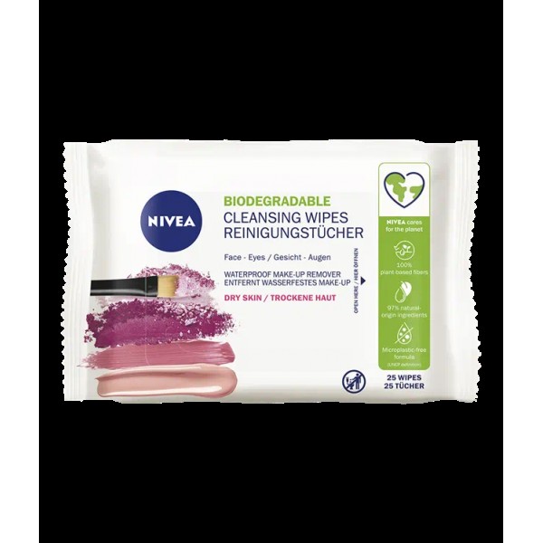 Nivea Servetele Demachiante Dry Skin 25buc 6/bax