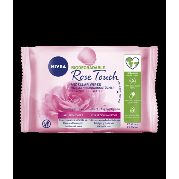 Nivea Servetele Demachiante Micellar Rose Water 25buc 6/bax