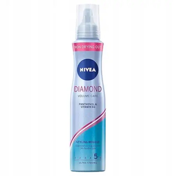 Nivea Spuma Par Diamond Volume Care Ultra Strong Nr.5 150ml 12/bax