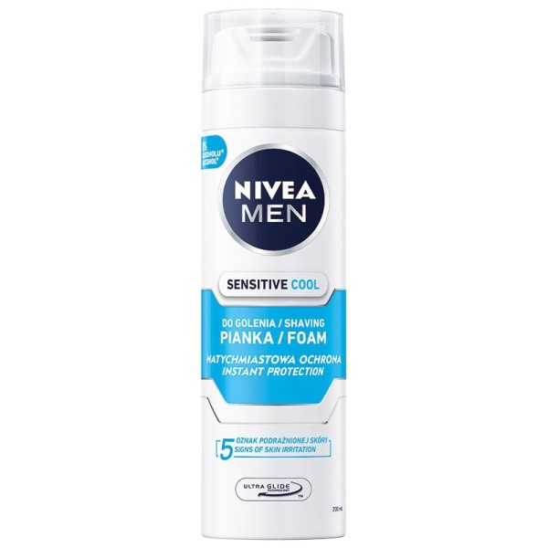 Nivea Spuma Ras Sensitive Cool 200ml 12/bax