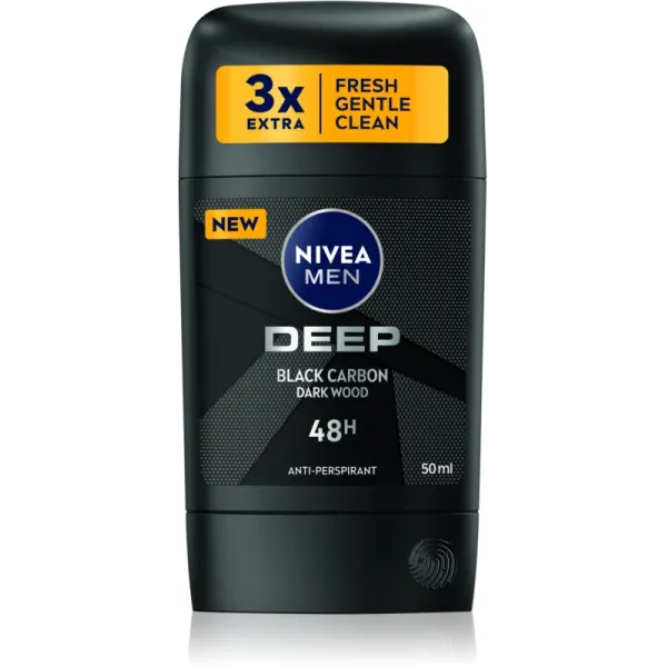 Nivea Stick Men Antiperspirant Deep Black Carbon 50ml 5buc/set 15/bax