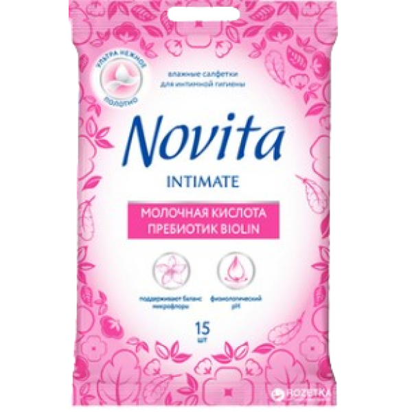 Novita Servetele Intime Biolin&prebiotic 15buc 14/bax